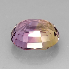 21,12 ctw natürlicher zweifarbiger Ametrin, Oval Schliff, VVS