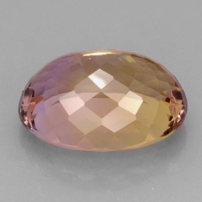 21,11 ctw natürlicher zweifarbiger Ametrin, Oval Schliff, IF