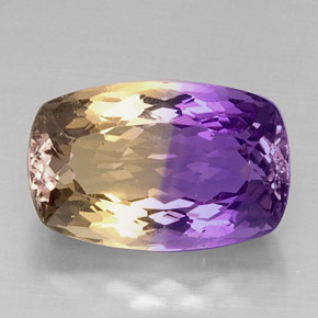 9,17 ctw natürlicher Zweifarbig Ametrin, Kissenschliff, VVS-VS