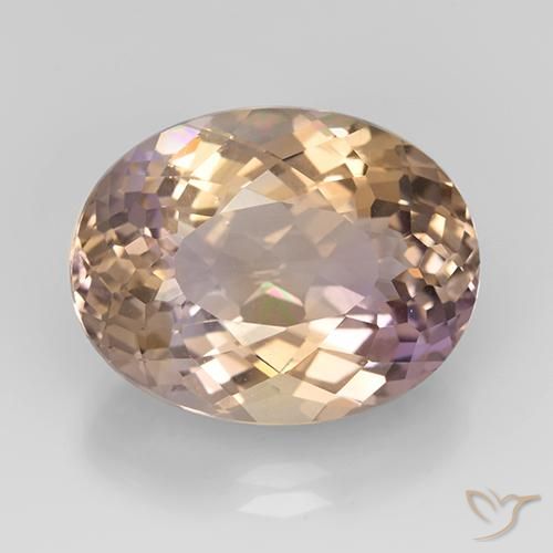 12.07ct Natürlicher Zweifarbig Ametrin, Oval, VVS