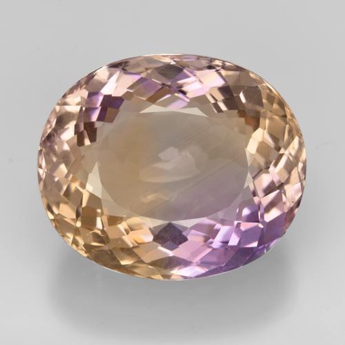 17,20 ctw natürlicher zweifarbiger Ametrin, Oval Schliff, VS