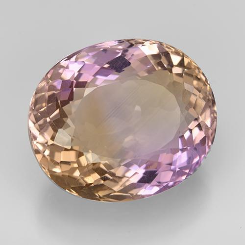 17,20 ctw natürlicher zweifarbiger Ametrin, Oval Schliff, VS