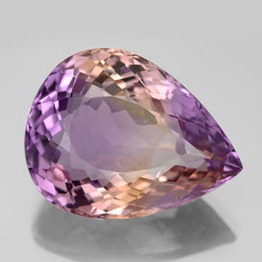 13,91 ctw natürlicher zweifarbiger Ametrin, Birnenform, VS