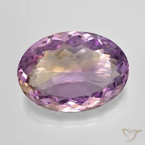 13.95ct Natürlicher Zweifarbig Ametrin, Oval, VVS