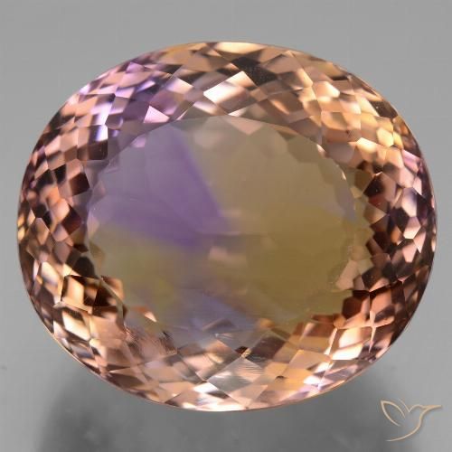 31.82ct Natürlicher Zweifarbig Ametrin, Oval, VVS