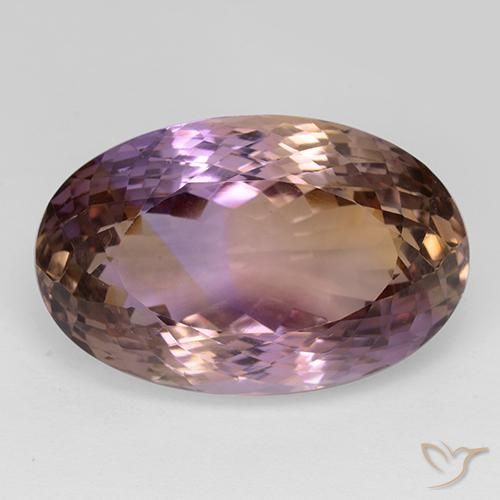 33.42ct Natürlicher Zweifarbig Ametrin, Oval, VVS