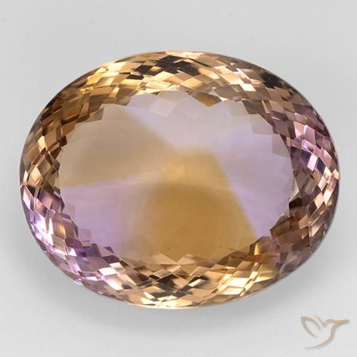 45.17ct Natürlicher Zweifarbig Ametrin, Oval, IF