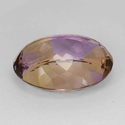 29,93 ctw natürlicher zweifarbiger Ametrin, Oval Schliff, IF
