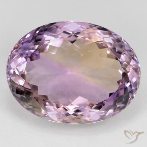 28.90ct Natürlicher Zweifarbig Ametrin, Oval, VVS-VS