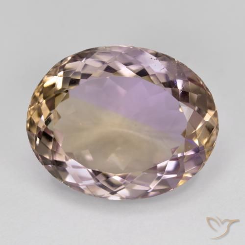 12.67ct Natürlicher Zweifarbig Ametrin, Oval, VVS