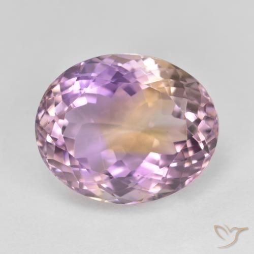 11.44ct Natürlicher Zweifarbig Ametrin, Oval, VVS
