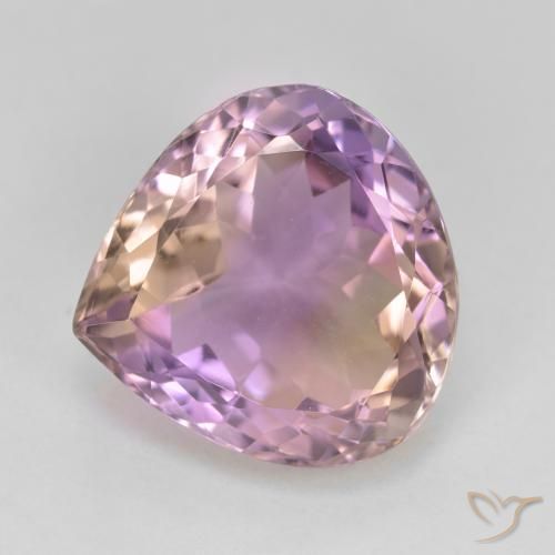 10.23ct Natürlicher Zweifarbig Ametrin, Birnenform, VVS-VS