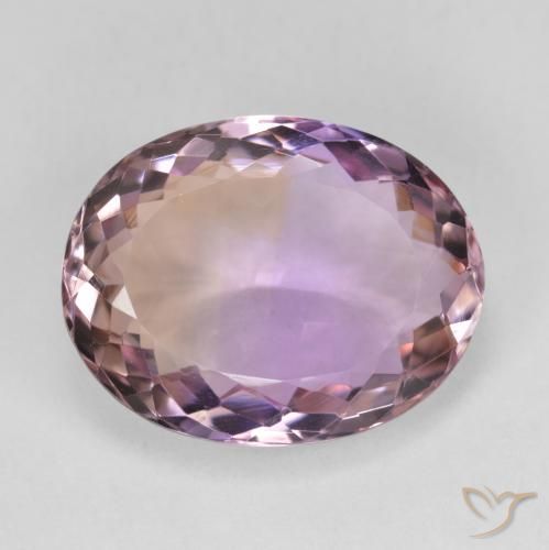 10.95ct Natürlicher Zweifarbig Ametrin, Oval, VVS