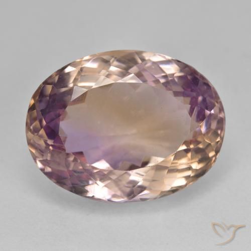 19.73ct Natürlicher Zweifarbig Ametrin, Oval, VVS