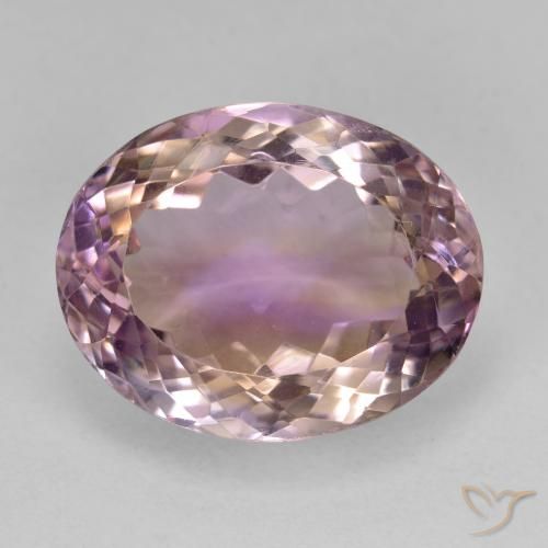 17.65ct Natürlicher Zweifarbig Ametrin, Oval, VVS
