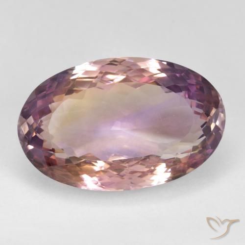 23.80ct Natürlicher Zweifarbig Ametrin, Oval, VS
