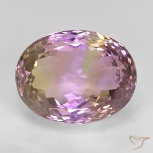 19.51ct Natürlicher Zweifarbig Ametrin, Oval, VVS