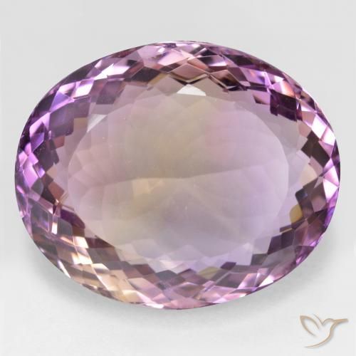 30.54ct Natürlicher Zweifarbig Ametrin, Oval, VVS