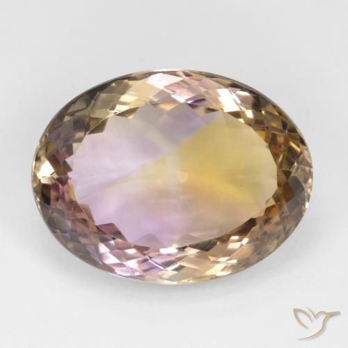 19.19ct Natürlicher Zweifarbig Ametrin, Oval, VVS