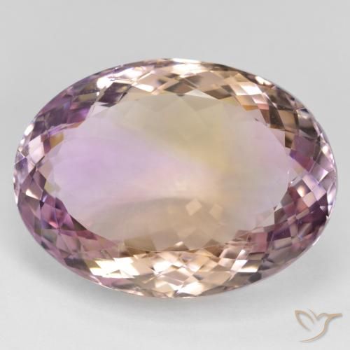 34.37ct Natürlicher Zweifarbig Ametrin, Oval, VVS
