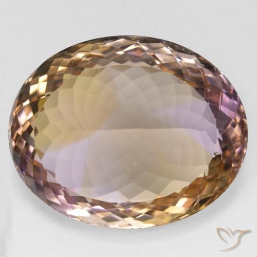 44.80ct Natürlicher Zweifarbig Ametrin, Oval, VVS