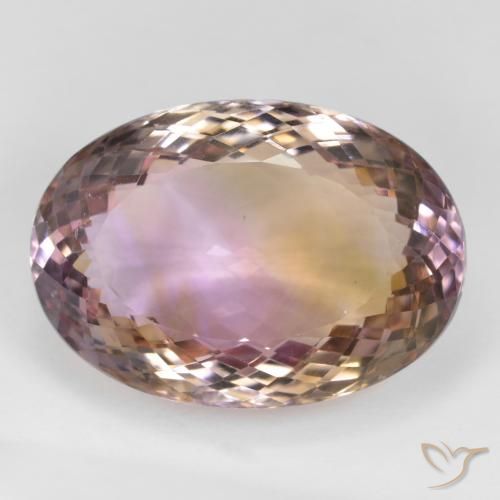 36.45ct Natürlicher Zweifarbig Ametrin, Oval, VVS-VS