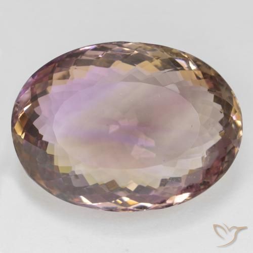 38.41ct Natürlicher Zweifarbig Ametrin, Oval, VVS
