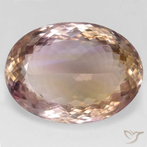49.30ct Natürlicher Zweifarbig Ametrin, Oval, VVS