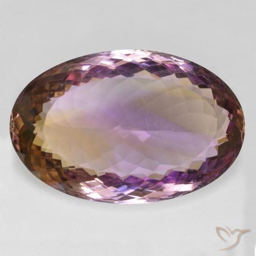 38.32ct Natürlicher Zweifarbig Ametrin, Oval, VS