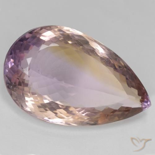36.09ct Natürlicher Zweifarbig Ametrin, Birnenform, VS