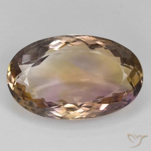 25.25ct Natürlicher Zweifarbig Ametrin, Oval, VVS-VS