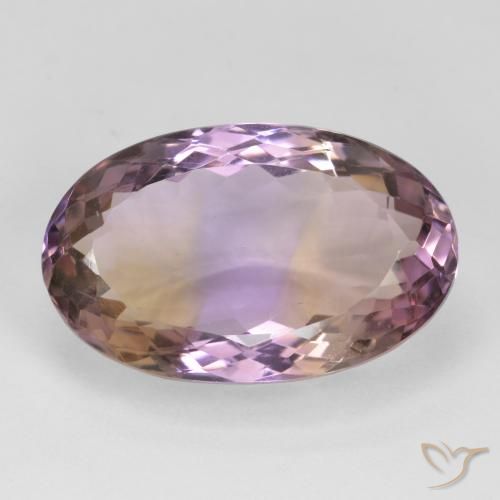 18.83ct Natürlicher Zweifarbig Ametrin, Oval, VVS-VS