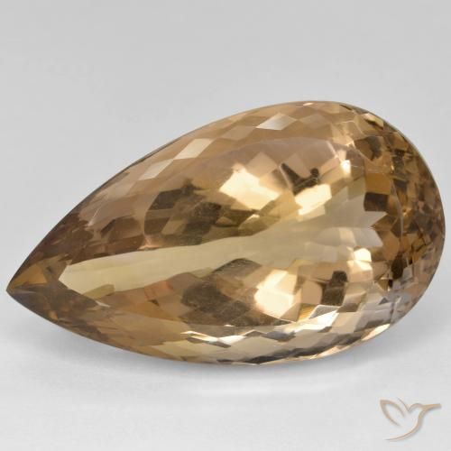 39.74ct Natürlicher Zweifarbig Ametrin, Birnenform, VVS
