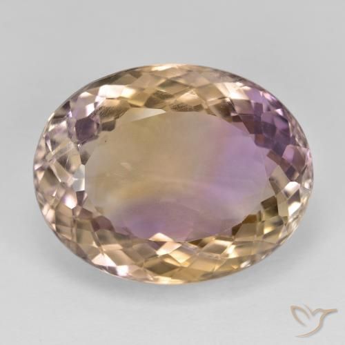 20.21ct Natürlicher Zweifarbig Ametrin, Oval, VVS-VS