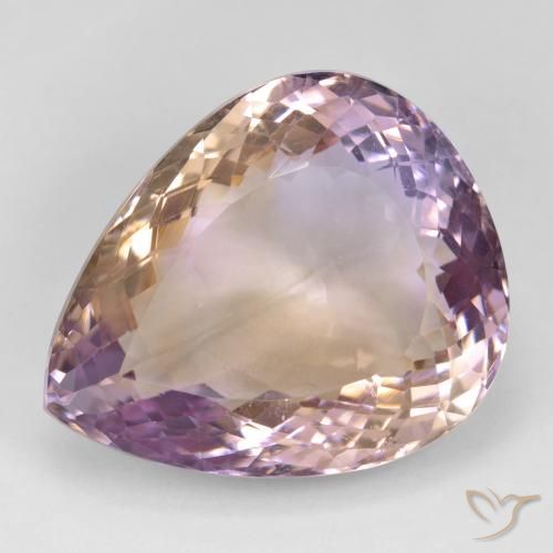 37.10ct Natürlicher Zweifarbig Ametrin, Birnenform, VS