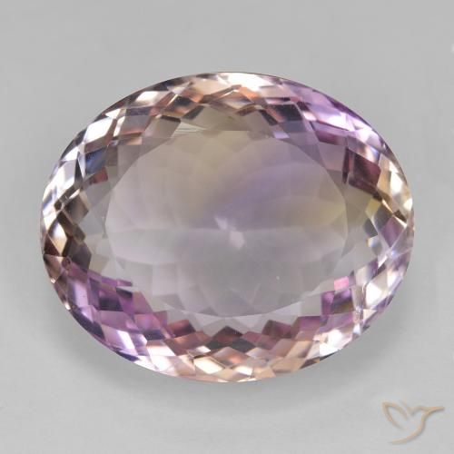 25.74ct Natürlicher Zweifarbig Ametrin, Oval, VVS-VS, Photo A