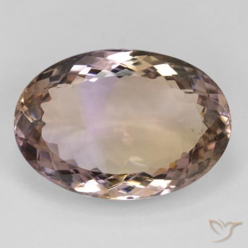 24.83ct Natürlicher Zweifarbig Ametrin, Oval, VS