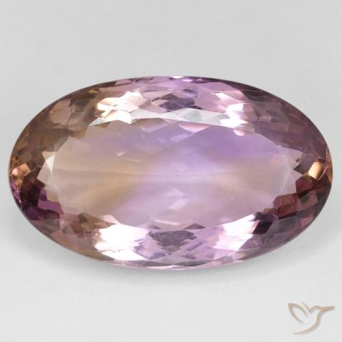 24.66ct Natürlicher Zweifarbig Ametrin, Oval, VS