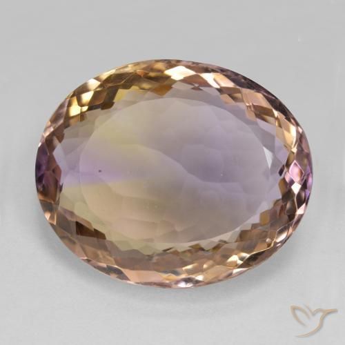 22.41ct Natürlicher Zweifarbig Ametrin, Oval, VS
