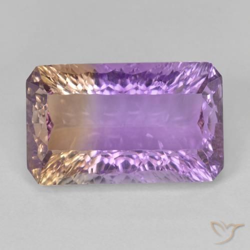 9.72ct Natürlicher Zweifarbig Ametrin, Smaragdschliff, VVS-VS