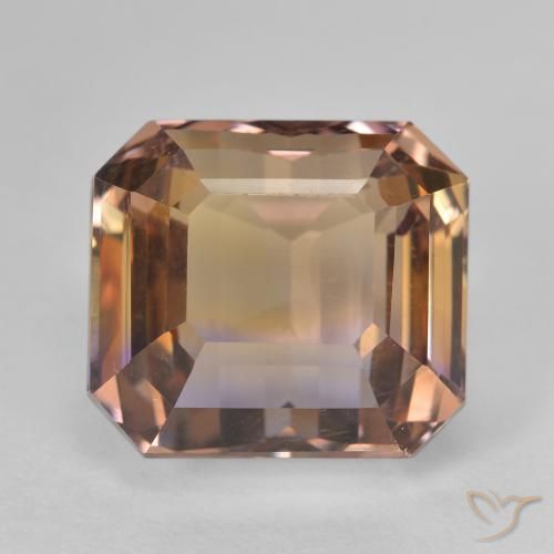 10.38ct Natürlicher Zweifarbig Ametrin, Smaragdschliff, VVS-VS