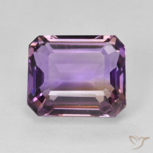 8.50ct Natürlicher Zweifarbig Ametrin, Smaragdschliff, VVS-VS