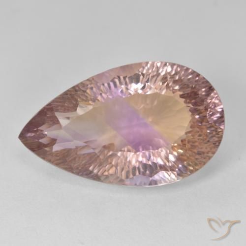 12.63ct Natürlicher Zweifarbig Ametrin, Birnenform, VVS