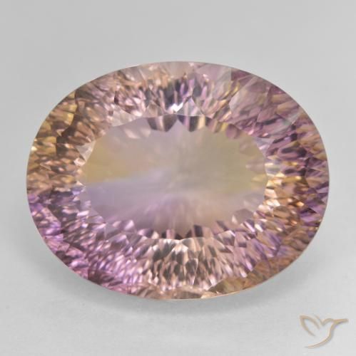 21.22ct Natürlicher Zweifarbig Ametrin, Oval, VVS