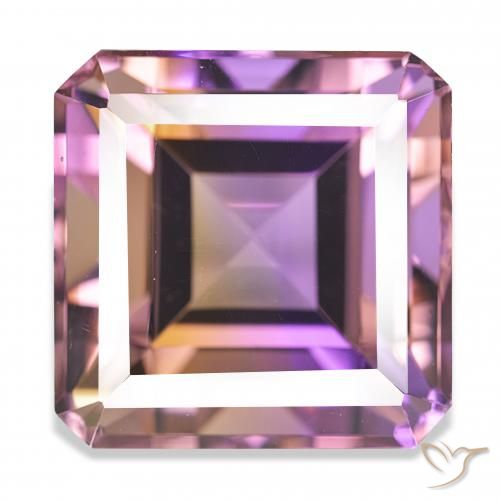 36.92ct Zweifarbig Ametrin, Smaragdschliff, IF