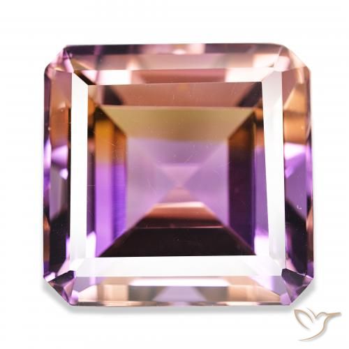 33.16ct Zweifarbig Ametrin, Smaragdschliff, IF