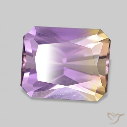 9,17 ctw natürlicher Zweifarbig Ametrin, Oktagonschliff, VVS