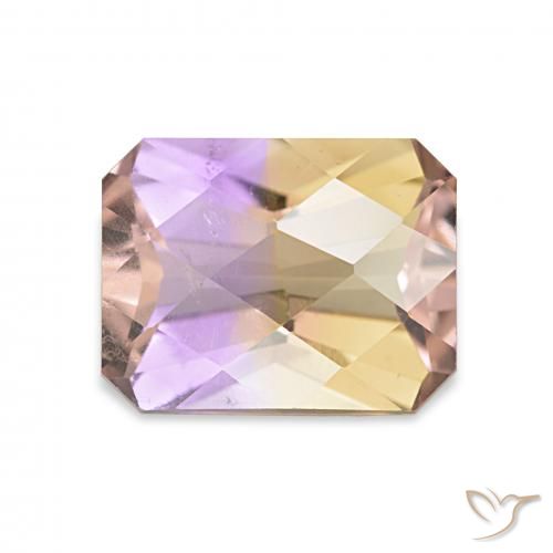 2.06ct Zweifarbig Ametrin, Smaragdschliff, VS