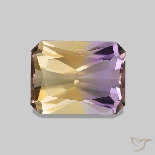 1.96ct Zweifarbig Ametrin, Smaragdschliff, VVS