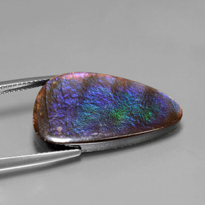 9,17 ctw natürlicher Mehrfarbig Ammolith, Ausgefallene Form, Lichtundurchlässig